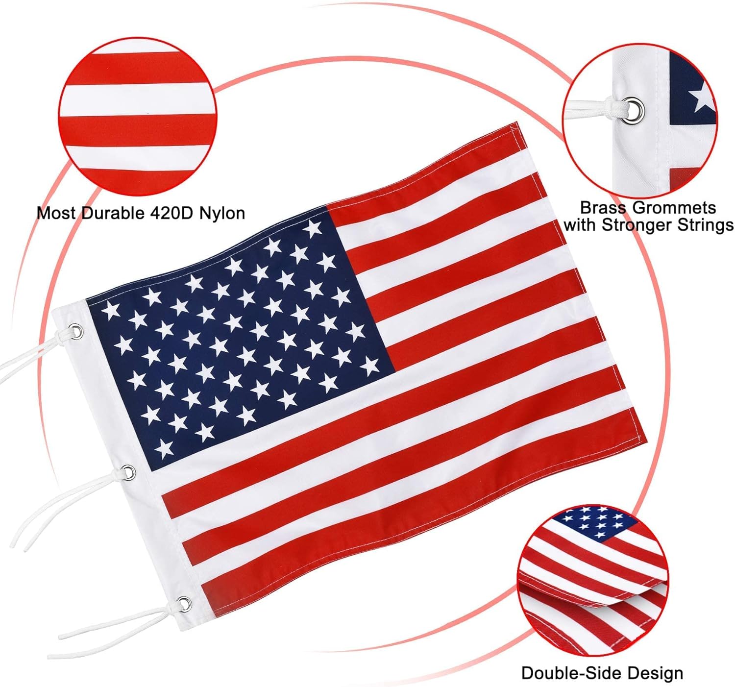 KINGTOP Golf Flagstick with USA Golf Flag, Putting Green Flags Hole Cup Set, 6 Feet in Height, Golf Pin Flags for Driving Range Backyard, 5-Section Design, Additional Putting Green Replacement, 2-Pack : Sports & Outdoors