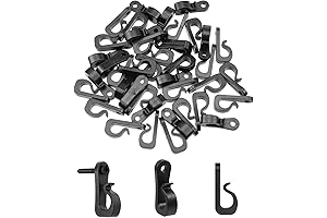 Wealrit 40-Pack Christmas Light Clips for Effortless Siding Installation