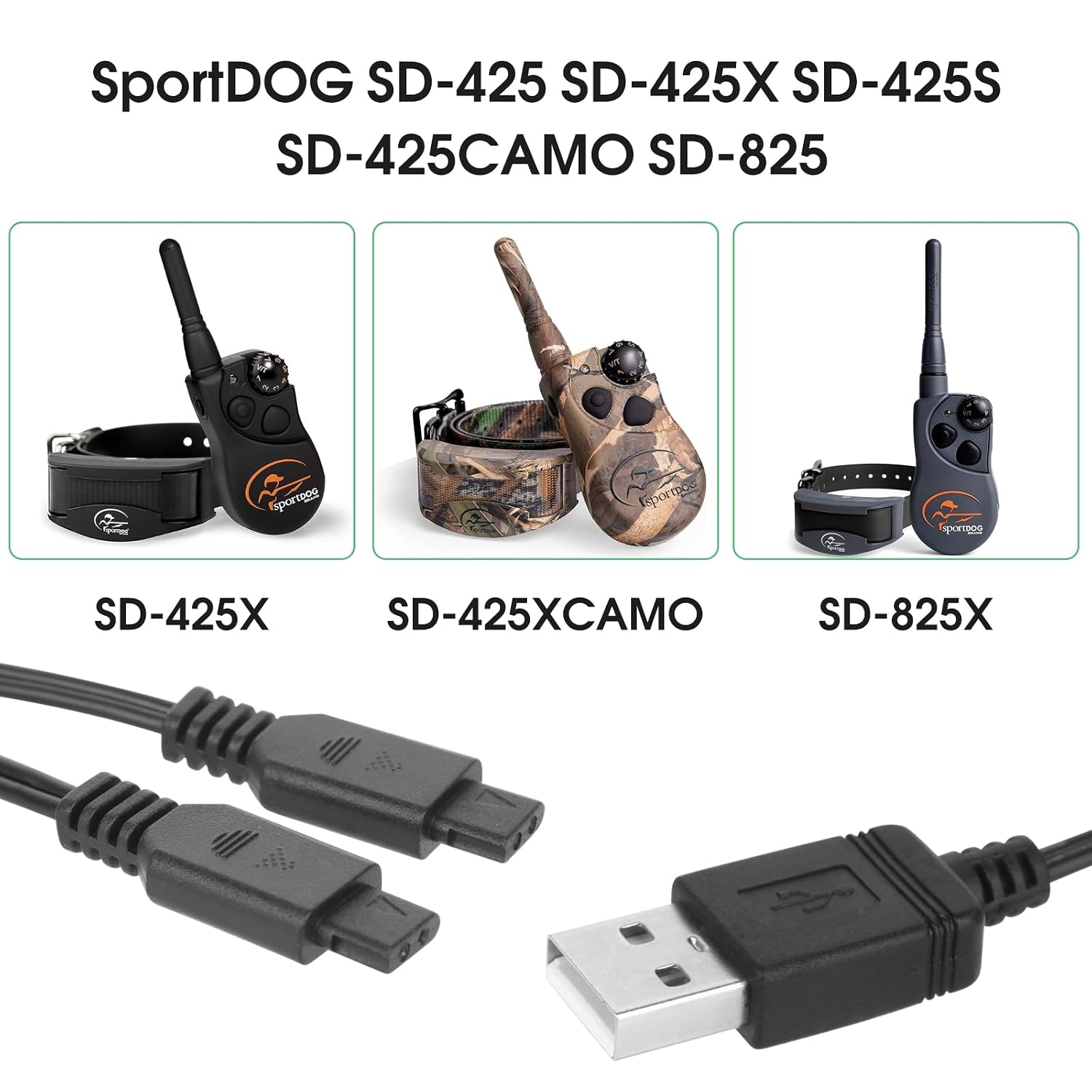 Replacement Charging Cable for Sportdog That is Compatible with The Sportdog SD-425, SD-425S,SD425X, SD-425CAMO, SD-528 and SD-825X Remote Trainer Charger core.