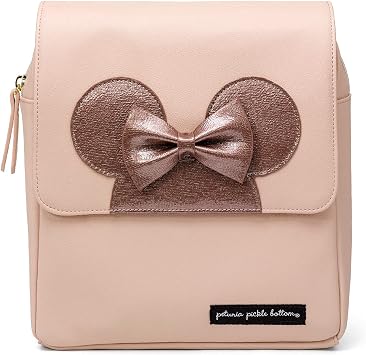 Petunia Pickle Bottom Mini Boxy Backpack, Diaper Bag for Parents, Stylish Organizer, Compact Backpack for On-The-Go Moms and Dads, Disney Minnie Factor