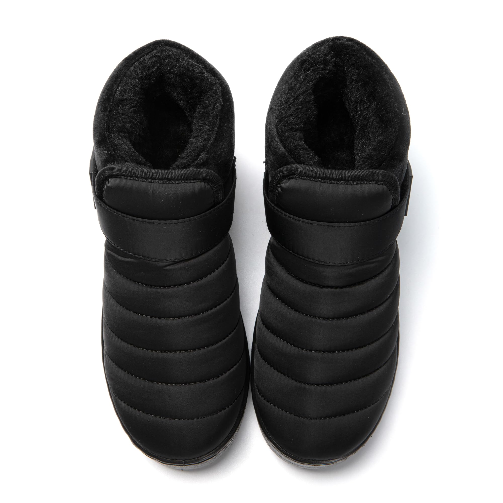 JOMIX Pantofole Donna Stivali Invernali Ciabatte Chiuse Calde da Casa Scarpe Mocassini da Inverno Babbucce Pelose Comode Chiusura a Strappo Regolabile