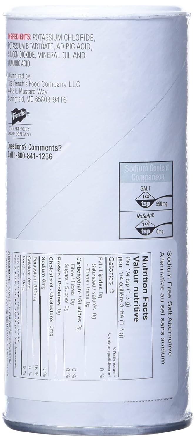 NoSalt Original Sodium-Free Salt Alternative (11oz Canister 4 pack) : Grocery & Gourmet Food