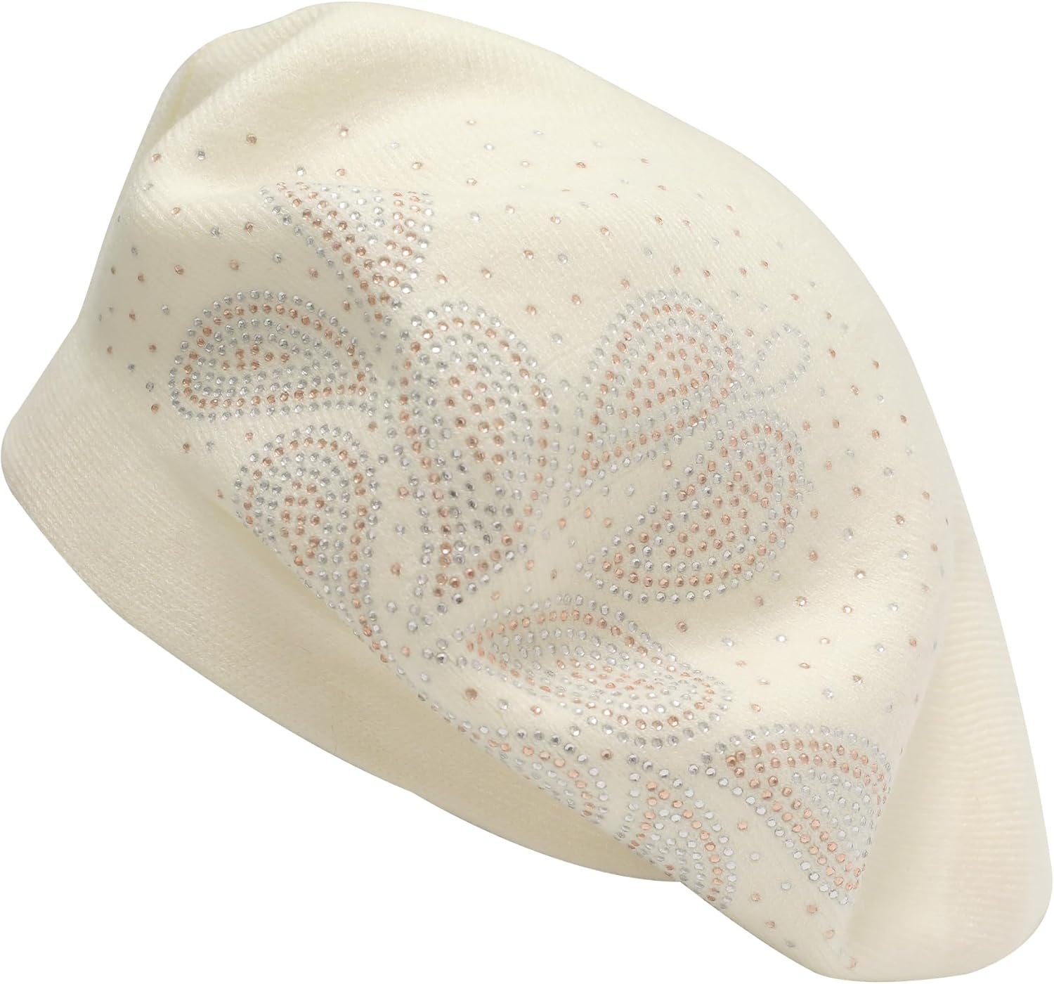 ZLYC Womens French Beret Hat Reversible Knitted Thickened Warm Cap for Ladies Girls