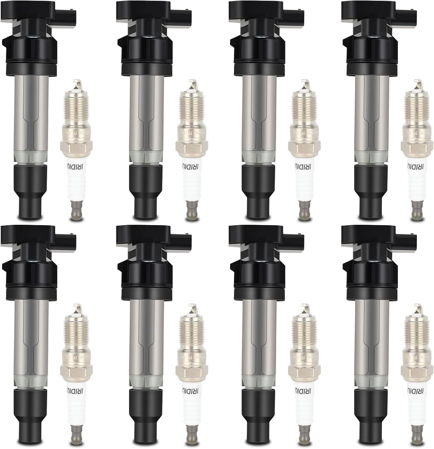 Ignition Coil Packs & Iridium Spark Plugs Fit 2006 for Cadillac DTS 2004 for Cadillac Seville 2004-2005 for Pontiac Bonneville 2006 for Buick Lucerne, Set of 8, 12594176 UF564
