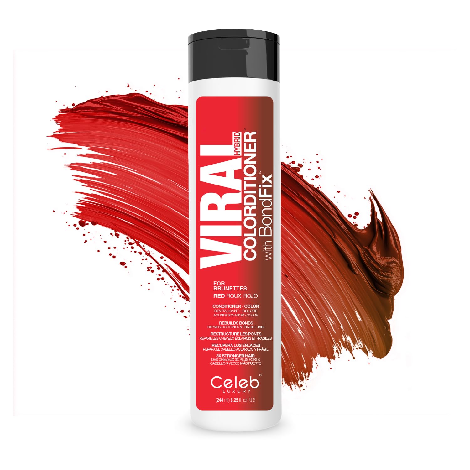 Celeb Luxury Color Depositing Conditioner - Color Refresher with Bondfix Bond Rebuilder, Viral and Gem Lites, Pairs with Colorwash