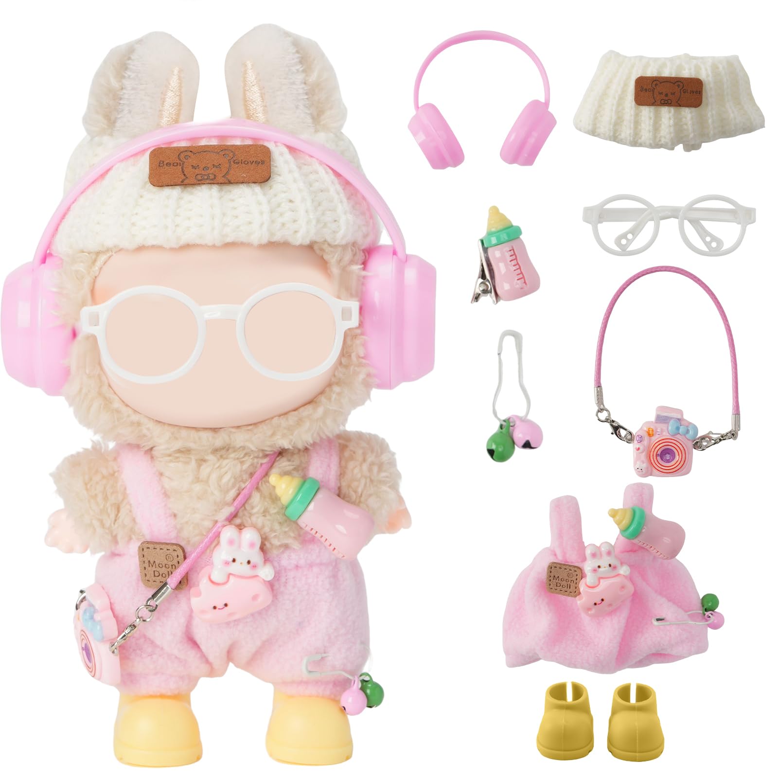 Locker.Ink | 21 Labubu Clothing Picks to Keep You Warm and Trendy This Holiday Season 8-Piece Doll Outfit (Pink)