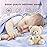 BEREST Sleeping Bear Baby Sleep Soother- Mom\'s Heartbeat White Noise Machine Infant Stuffed Animal Bear Toy Sleeping Aid, Nursery Decor with Baby Cry Sensor, Night Light, 9 Soothing Sounds Therapy