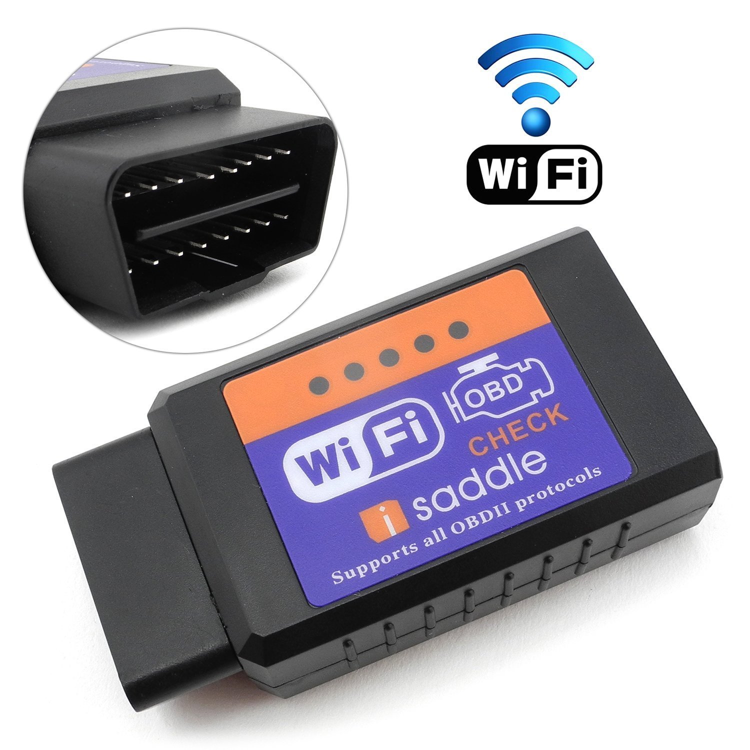 iSaddle WiFi Wireless OBD2 OBDII Scan Tool Auto Scanner Adapter Check ...