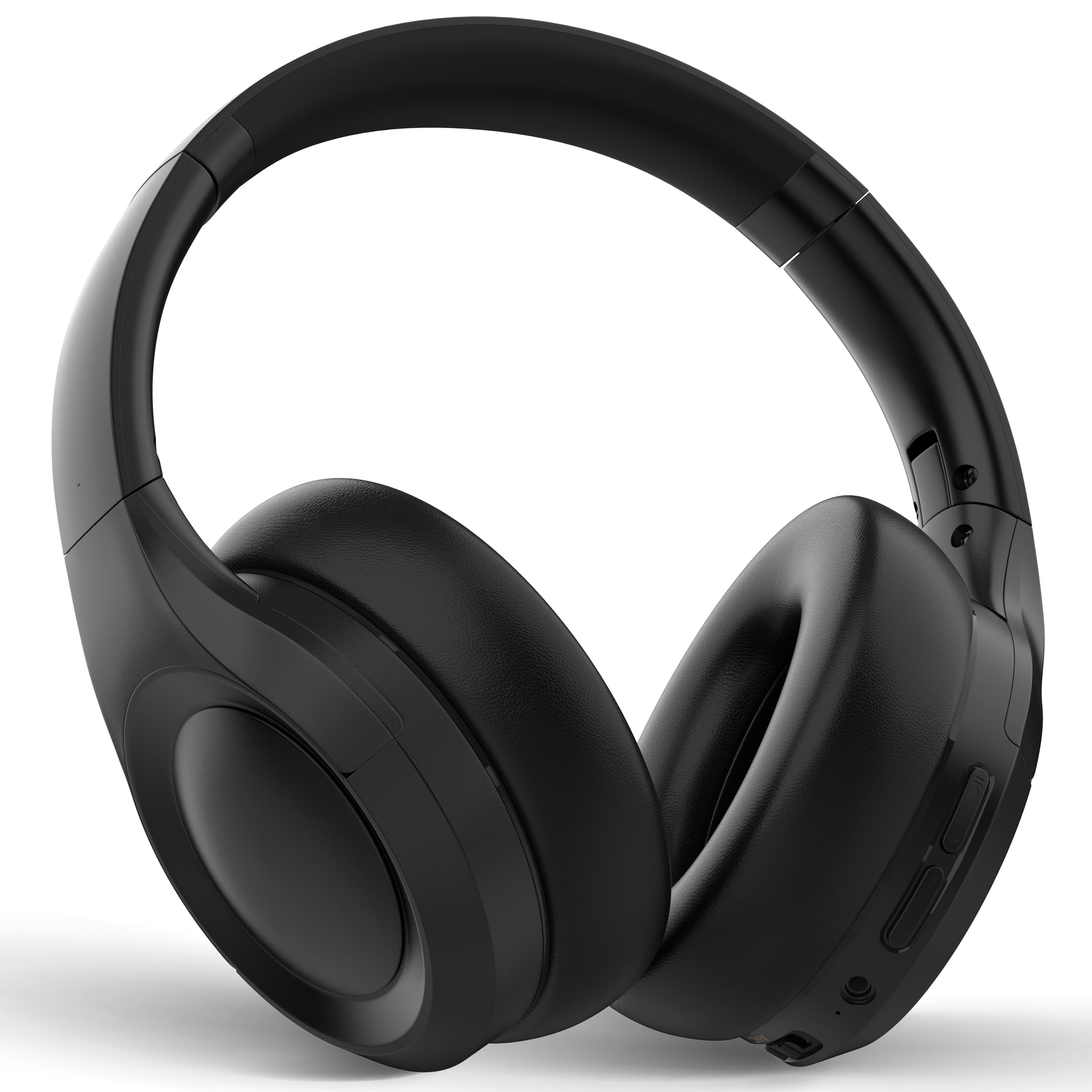 Kopfhörer mit aktiver Geräuschunterdrückung, Bluetooth über Ohr, HiFi-Stereo, 100 Stunden Wiedergabezeit, hochauflösender Audio, wasserabweisend, tiefer Bass, Memory-Schaum-Ohrmuscheln, Zuhause, Büro