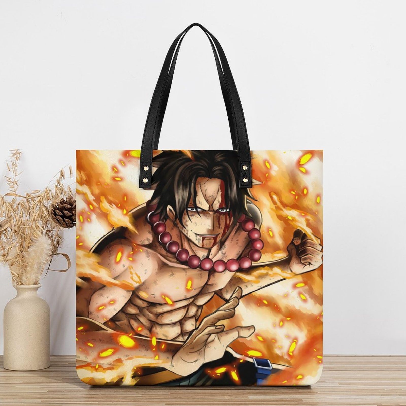 Amazon.co.jp: ワンピース エース 火拳 ONE PIECE トートバッグ 