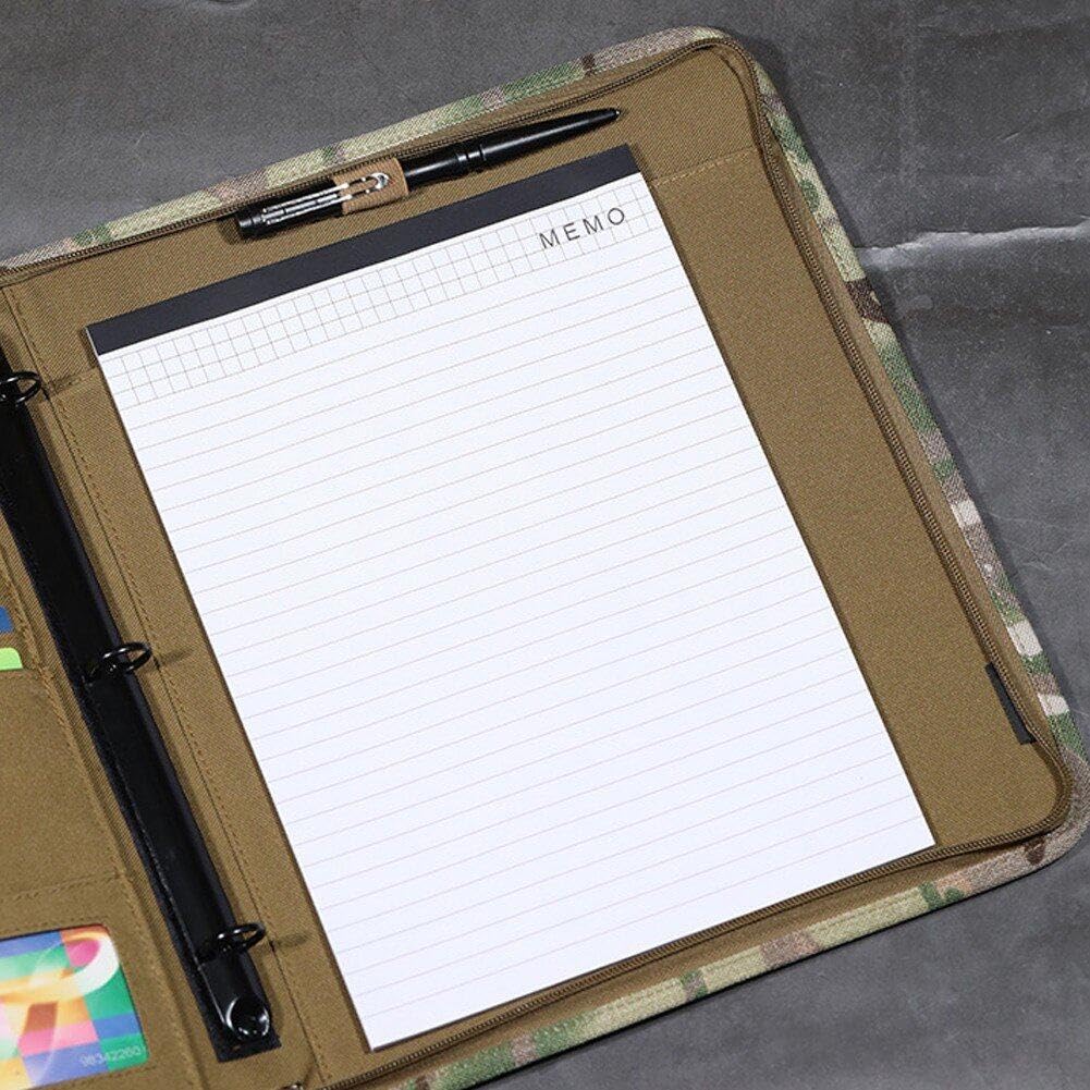 Pochette Étanche pour Bloc-Notes A4, Classeur Tactique Militaire avec Organisateur