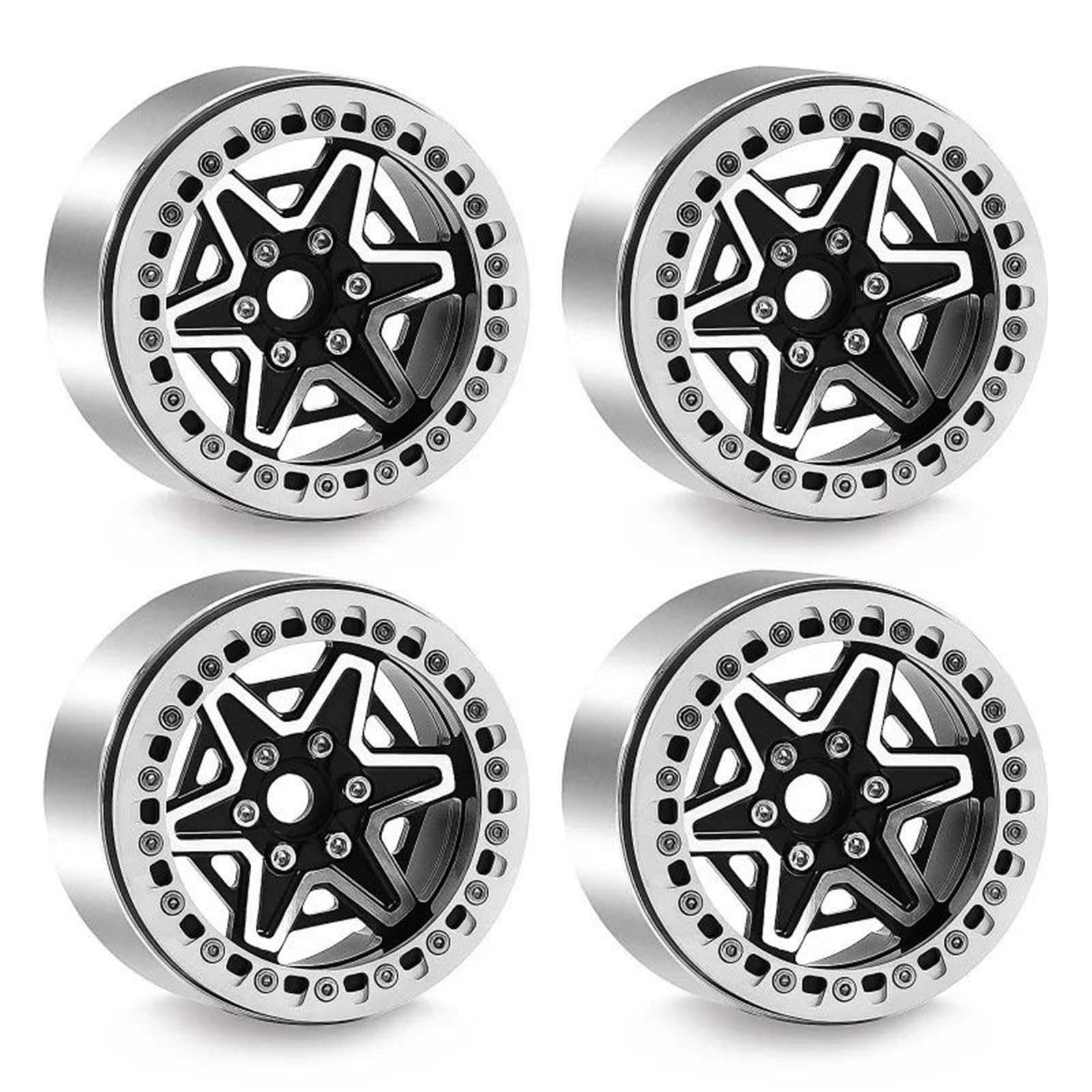 2,2" Alu Beadlock Felgen 4Stück Für Axial Für SCX10 Für Wraith 1/10 RC Auto