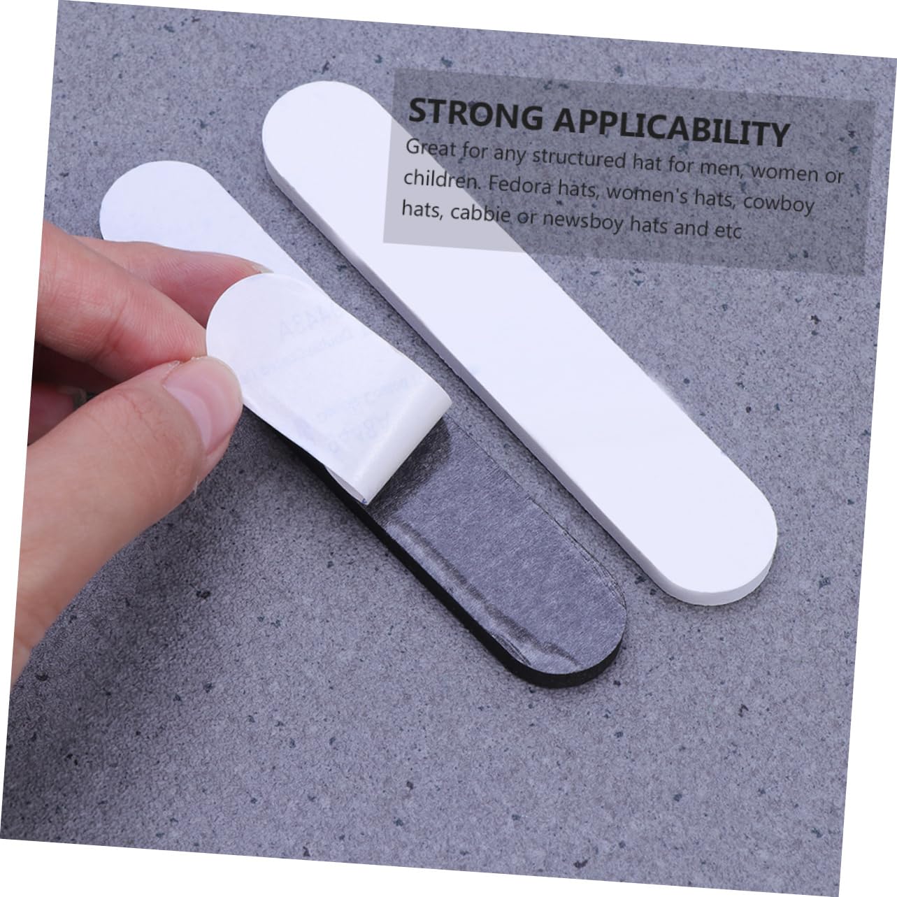 SOLUSTRE 2sets Eva Hat Extender Adhesive Hat Size Reducer Tape Sizing Tape for Men Women Boys and Girls Fit for Women's Cabbie 48pcs*2