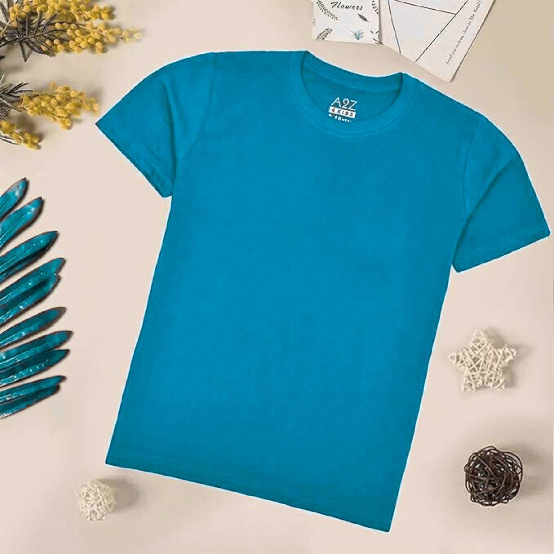 A2Z 4 Kids T-Shirts pour Garçons T-Shirt Noir Uni Débardeur d'été Doux Au Toucher pour Enfants Garçons De 2 à 13 Ans | T-shirt doux et léger, durable, respirant, vêtements de jeu quotidiens pour enfants de 5 à 13 ans