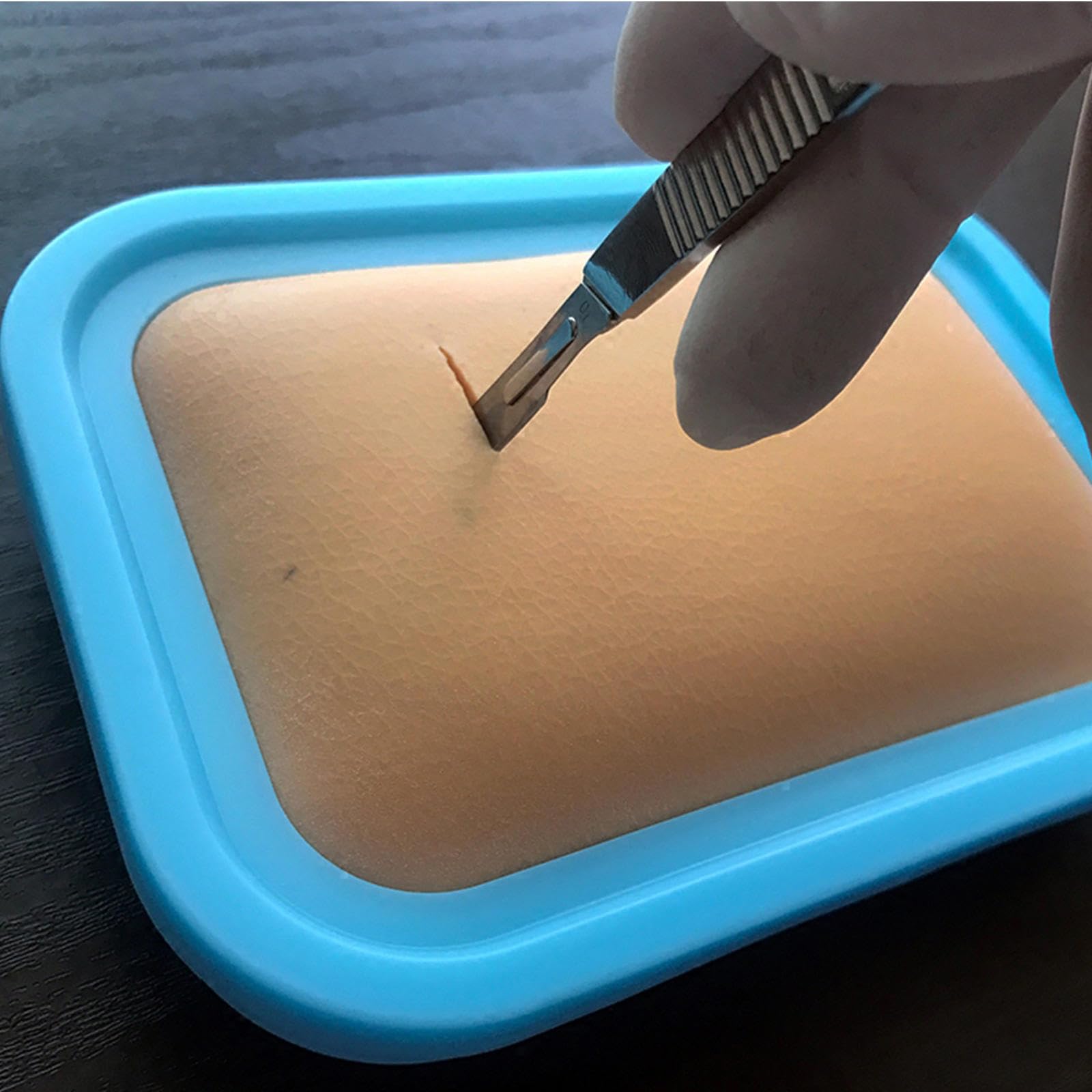 Kit per La Pratica della Sutura per Studenti di Medicina, Strumenti per La Sutura del Cuscinetto in Silicone, Perfetti per La Pratica e La Dimostrazione Educativa