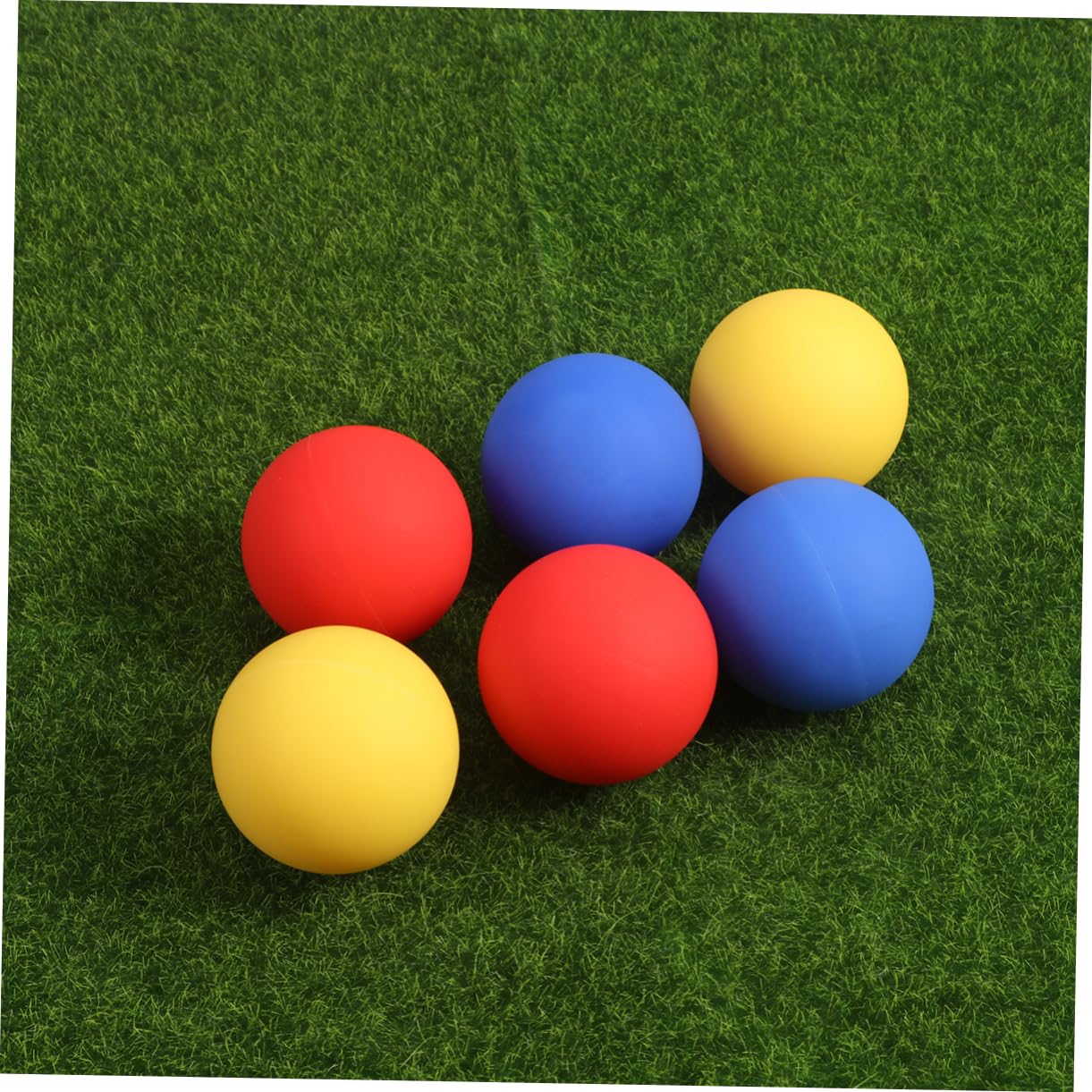 ORFOFE Balles de Massage Couleur Aléatoire Lot de 10 en Silicone Relâchement, Soulagement des Nœuds Musculaires, Portable pour Points de Déclenchement