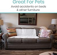 Vista 8 de Vive - Protector de colchón para incontinencia urinaria, lavable, nocturno, resistente, impermeable, reutilizable, para mantener la cama seca