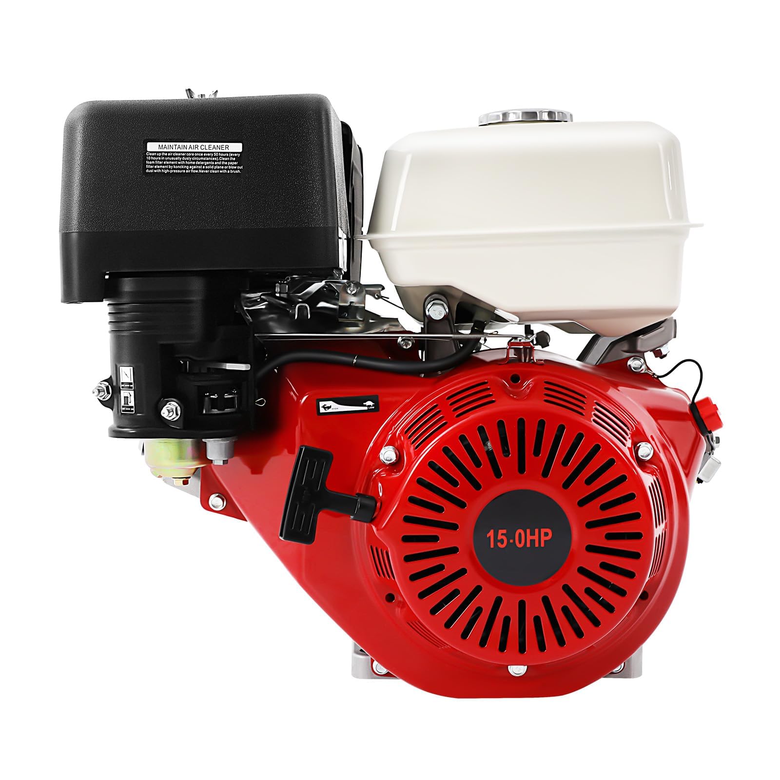 Motores de 4 tiempos Motor de kart, motor de gasolina de 15 CV, motor estacionario, motor industrial, de cuatro tiempos refrigerado por aire, kart de 420cc