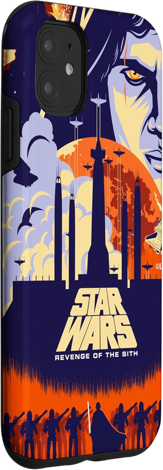 Star Wars Revenge of the Sith Illustrated Movie Poster Case for iPhone 11
