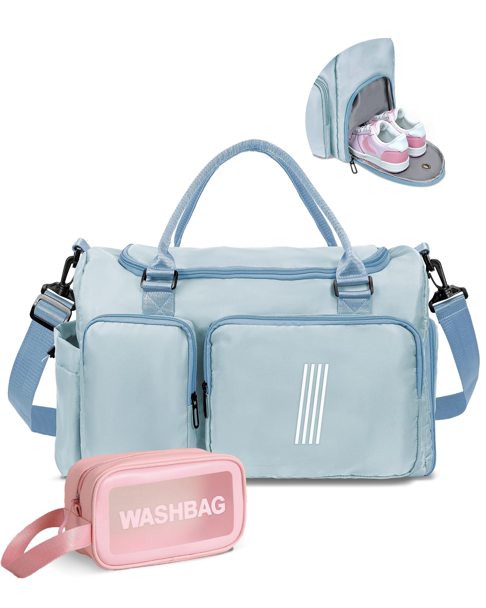 Elilier Teen Girl Gifts Trendy Stuff, Personalized Gifts, Initial Travel Duffle Bag, Personalized Weekender Bag,Monogram Overnight Bag, Trendy Stuff