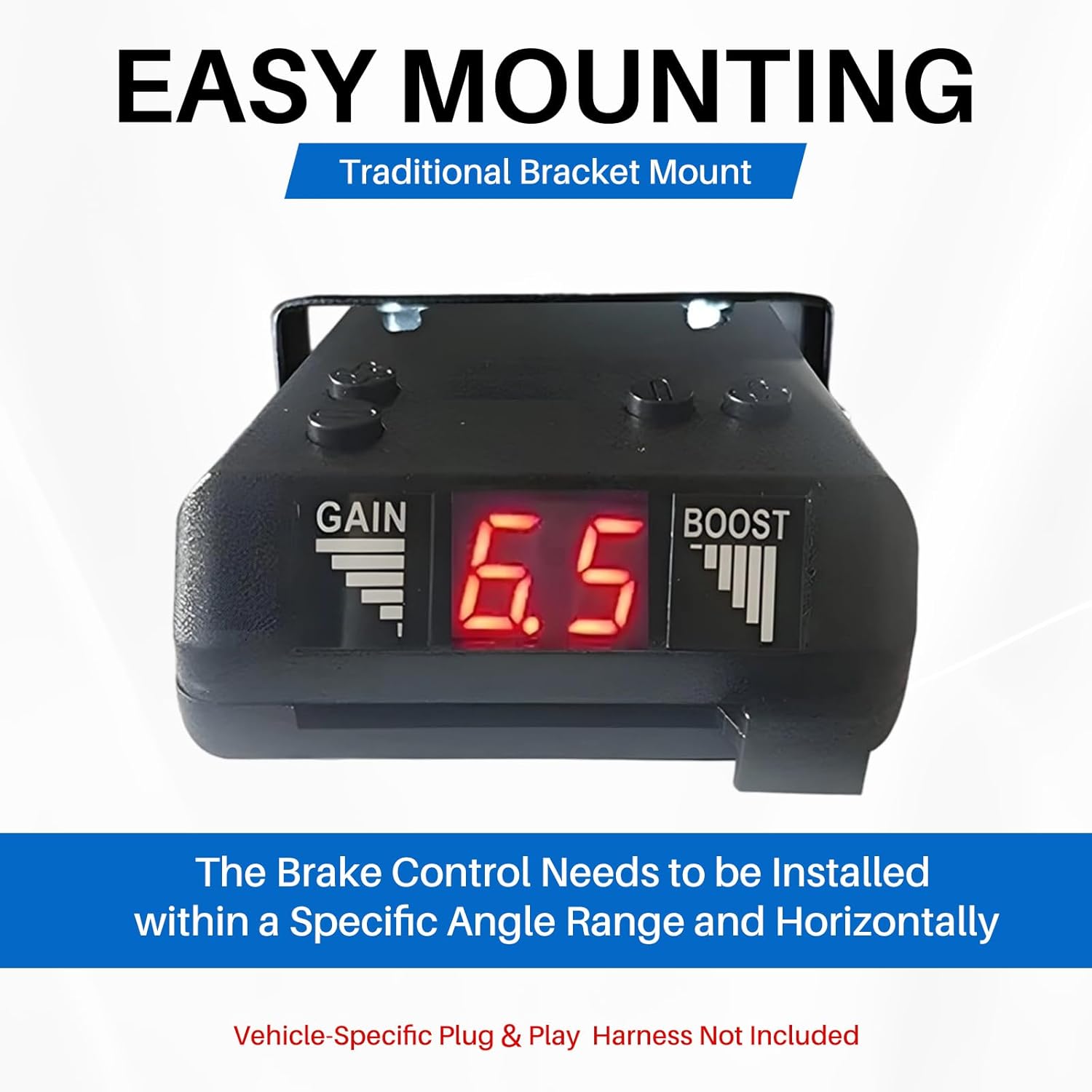 8508211 New Upgrade Proportional Brake Controller for 1-4 Axle Trailers (2/4/6/8 Brakes) - Replaces 8508220 Brake-EVN, Upgraded of 8507111 Time Delay IV-Fits Ford/GM/Chevy/Dodge/RAM/Toyota/Jeep