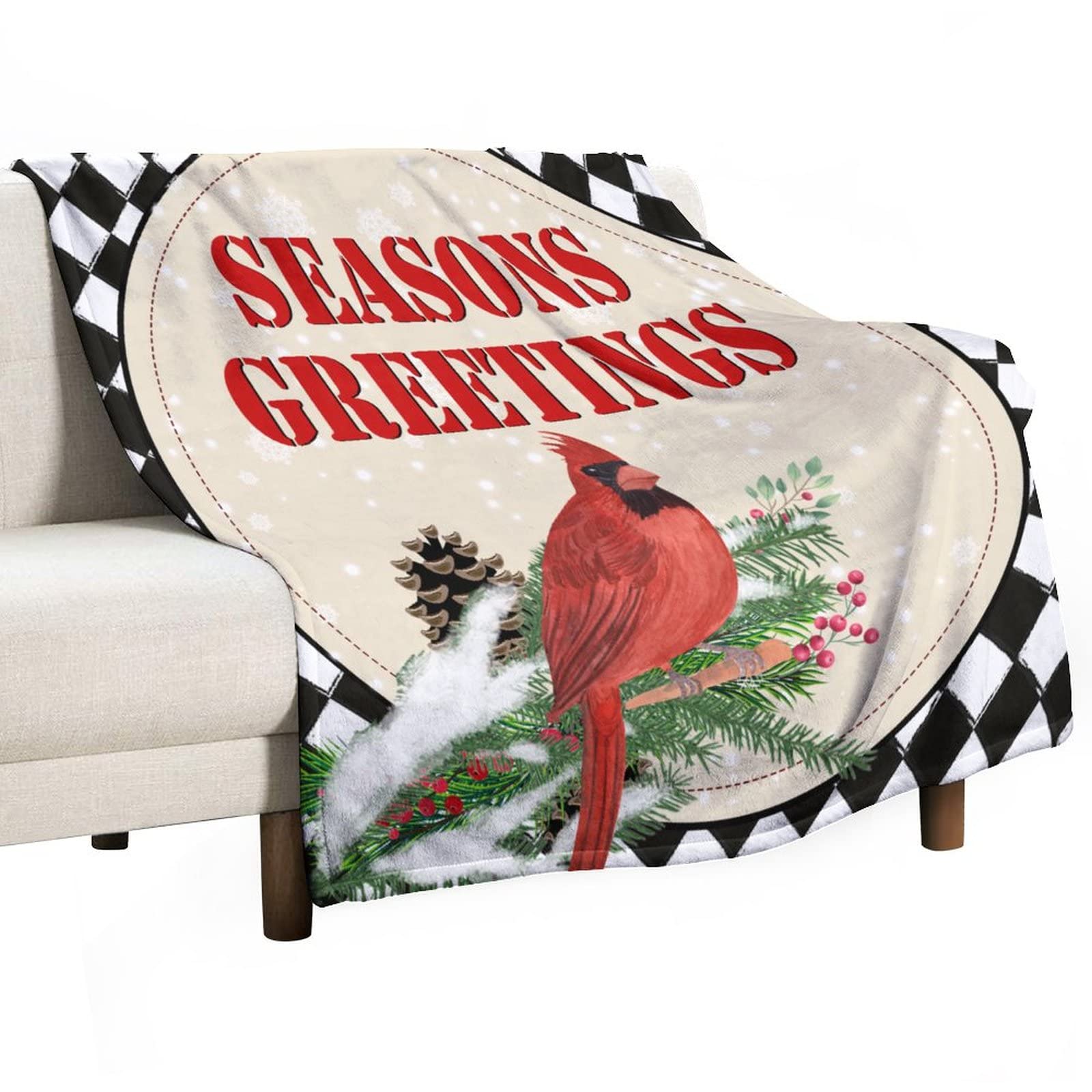 Couverture de Noël plaid en polaire pelucheuse cadeau idéal de fête
