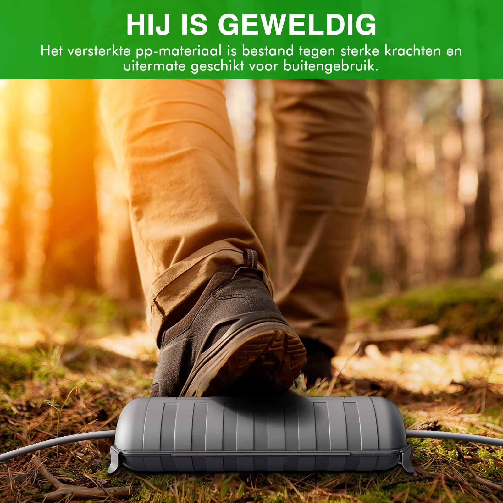 2er Set] RESTMO Medium waterdichte kabeldoos voor buiten, IP54 waterdicht, weerbestendige kabeldoos, bescherming voor verlengsnoeren, stopcontactstrips en stekkerdozen (29 cm × 13,2 cm × 10 cm