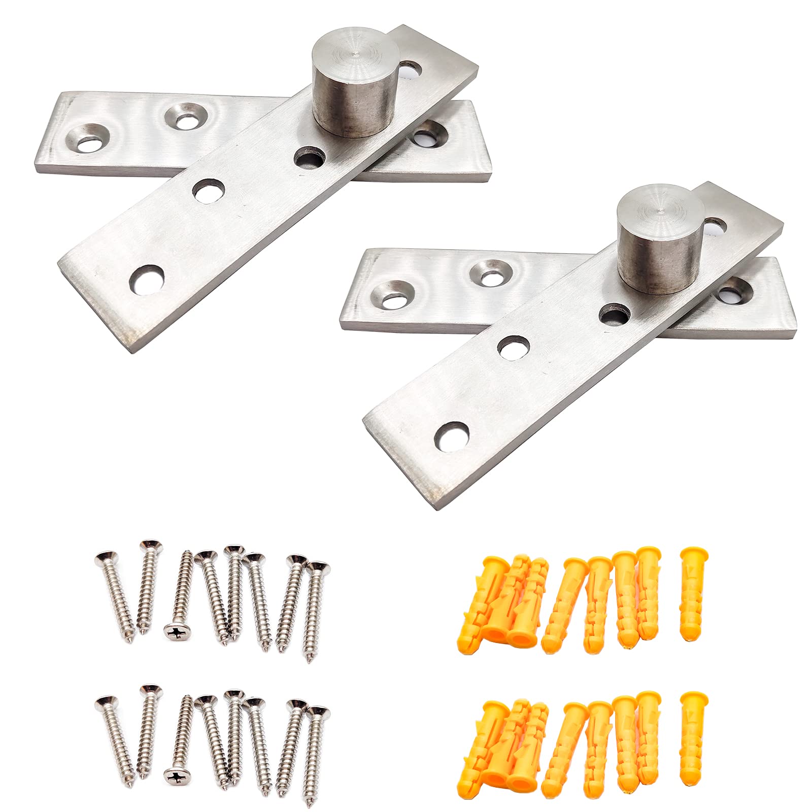 Buy 100mm/4Inch Hidden Door Pivot Hinges 360 Degree Stainless Steel
