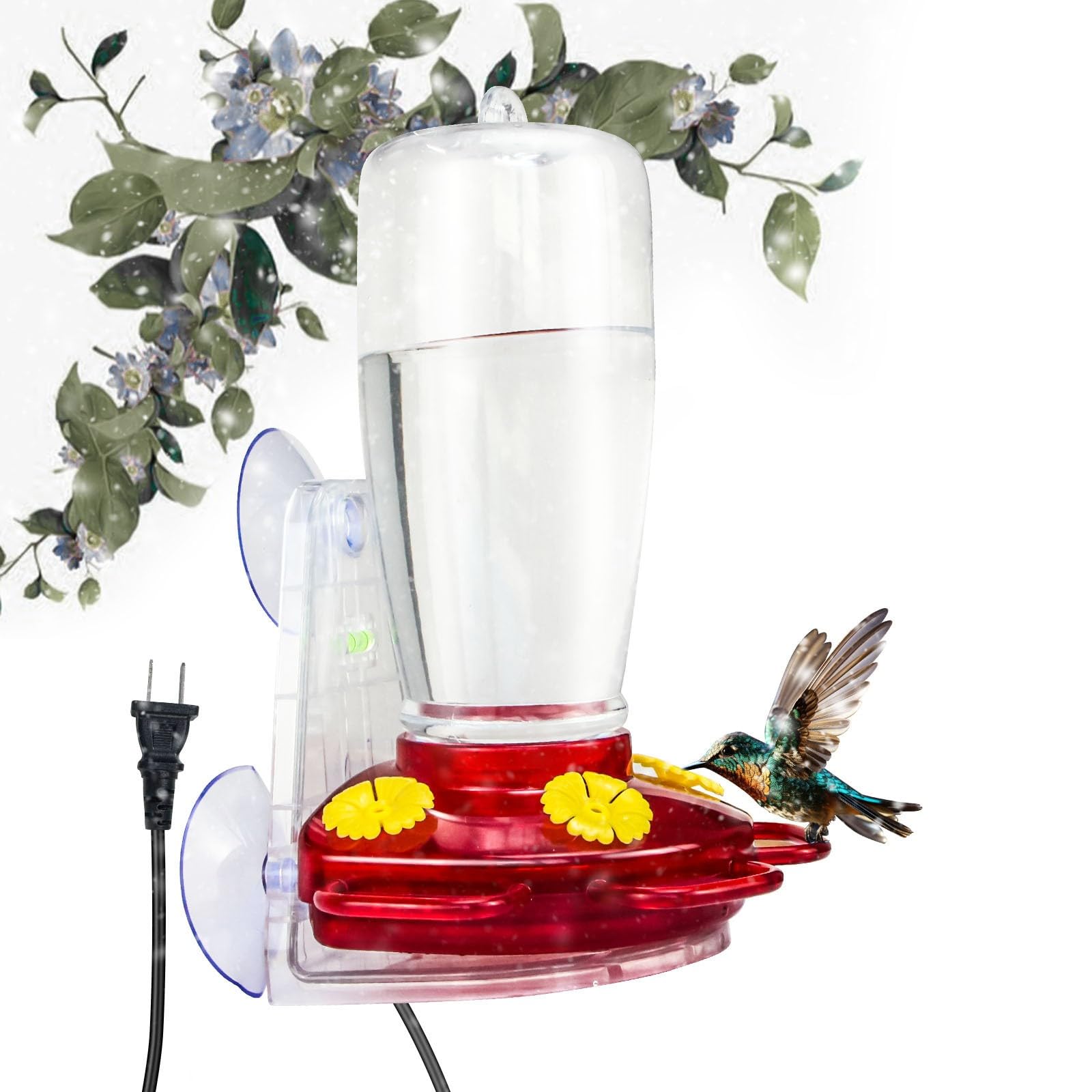 Heated Hummingbird Feeders for Winter, Bird Bath Drinking Water Heating ...