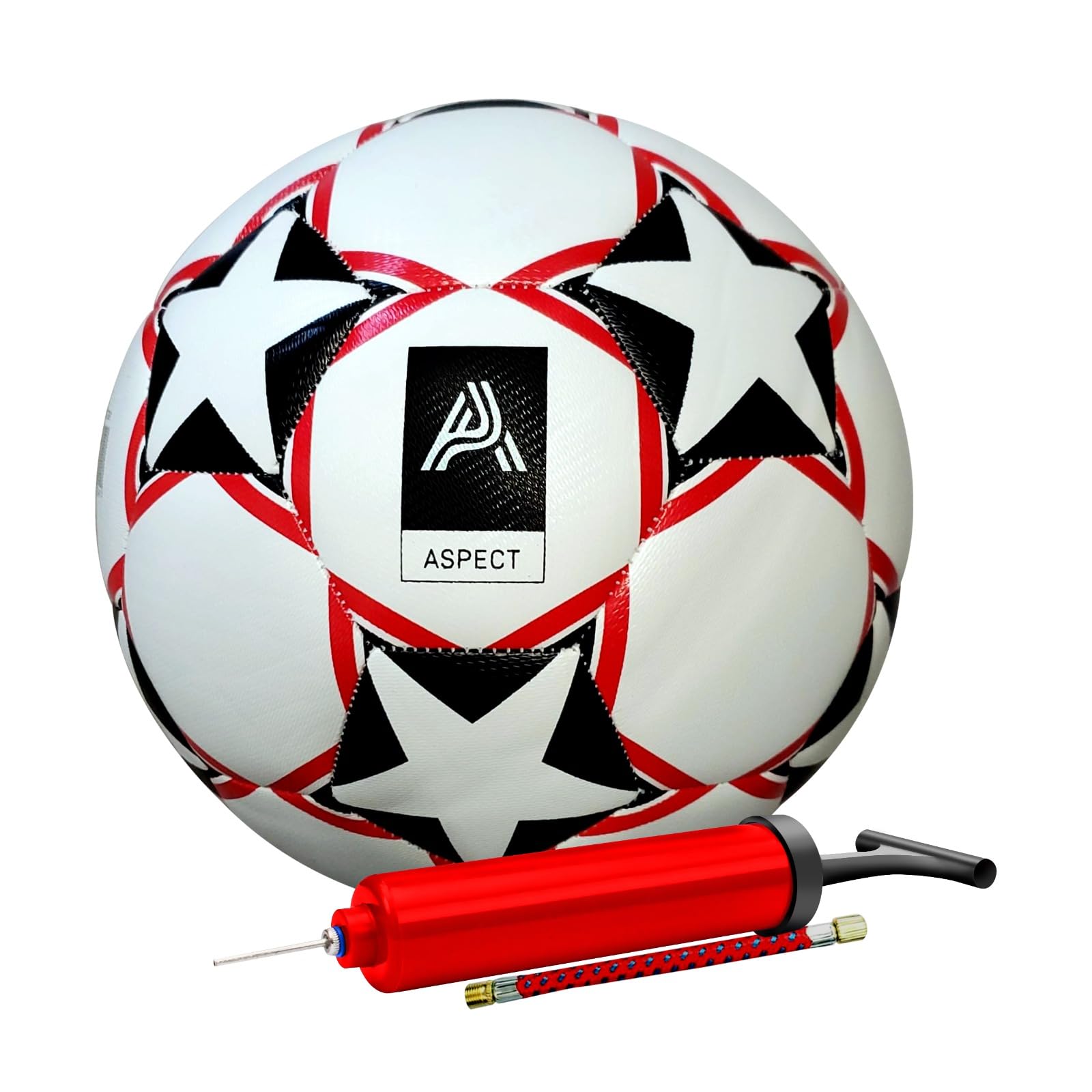 Aspect Football, Size 5 Football with Pump, Durable, Lightweight Training Soccer Ball for Kids, Boys & Adults, Outdoor Match & Practice Ball, football gifts for boys