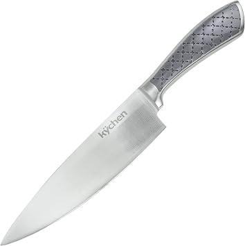 Tizona Collection Kitchen Knife - Chef Knife, Serrated Bread Knife, Santoku, Carving, Paring Knife, Utility Knife - Premium Stainless Steel Cutlery Professional Cutting Tool 8" Chef Knife