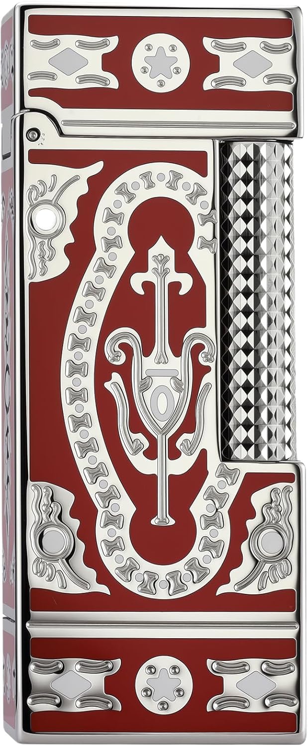 Classic Side-Slip Narrow Retro Brass Kerosene Lighter, Soft-Flame Fluid Lighters, Refillable, Flip-Top, Luxury, Unique, Collectible, Men's Gift, Thorens Holy Grail