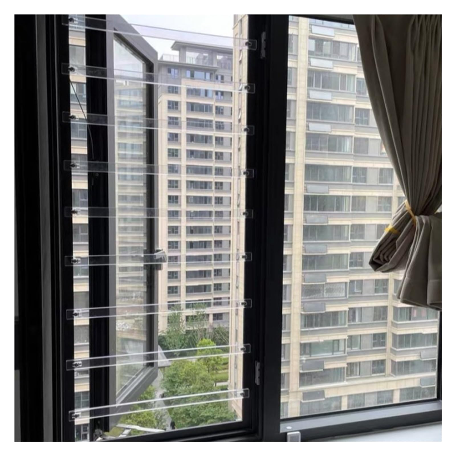 rejas ventanas/ reja ventana Barras De Seguridad Portátiles Ajustables Para Ventanas (paquete De 9), A Prueba De Niños, Para Hoteles, Hospitales Y Escuelas, Barrera De Seguridad Oculta.(30cm/11.8in)