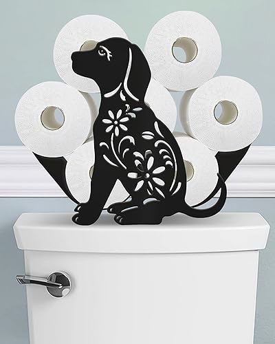Wigag Soporte de papel higiénico para perros para 8 rollos adicionales, almacena