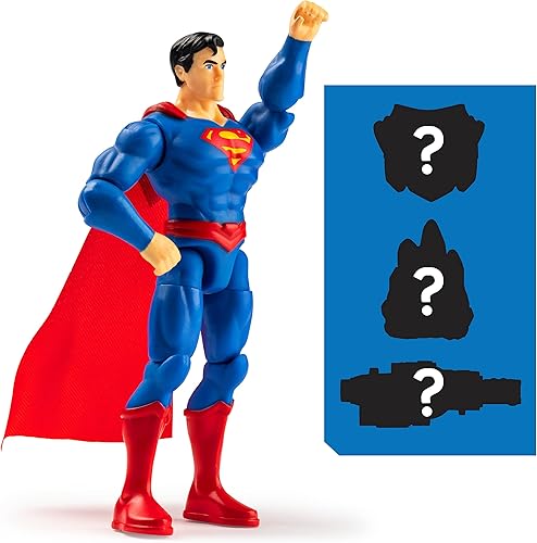 Miniatura 4 de DC Comics, Figura de acción de Superman vs. Darkseid de 4 pulgadas, paquete de 2 con 6 accesorios misteriosos, Adventure 1
