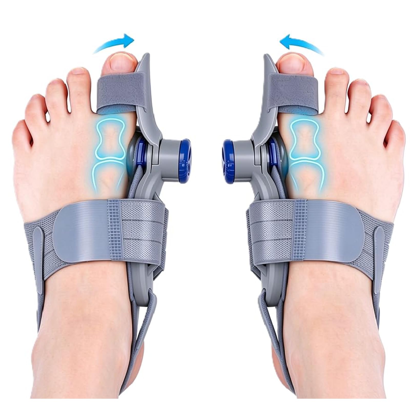 Bunion Corrector for Women & Men, Adjustable Big Toe Straightener, 2 PCS