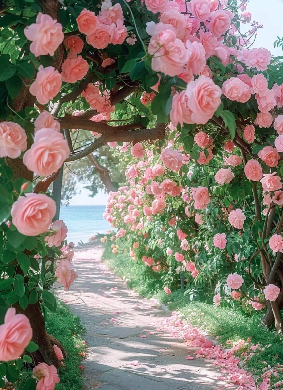 Climbing Rose Seeds - 100 Cream Mix Flowers -21