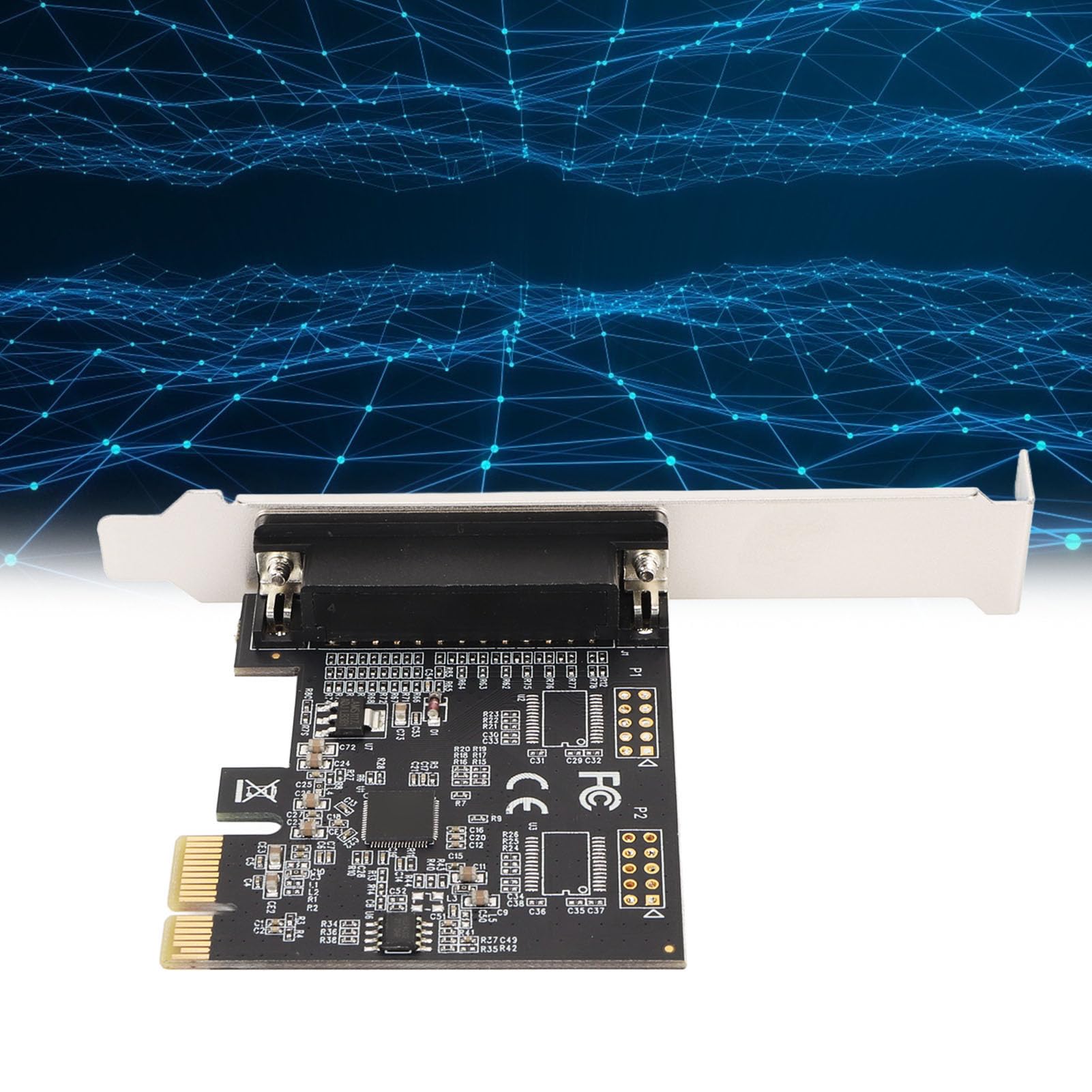 Scheda Parallela DB25 PCI Express, Espansione Porta LPT PCIE per Stampanti e Scanner, 2.5 Mbit/s