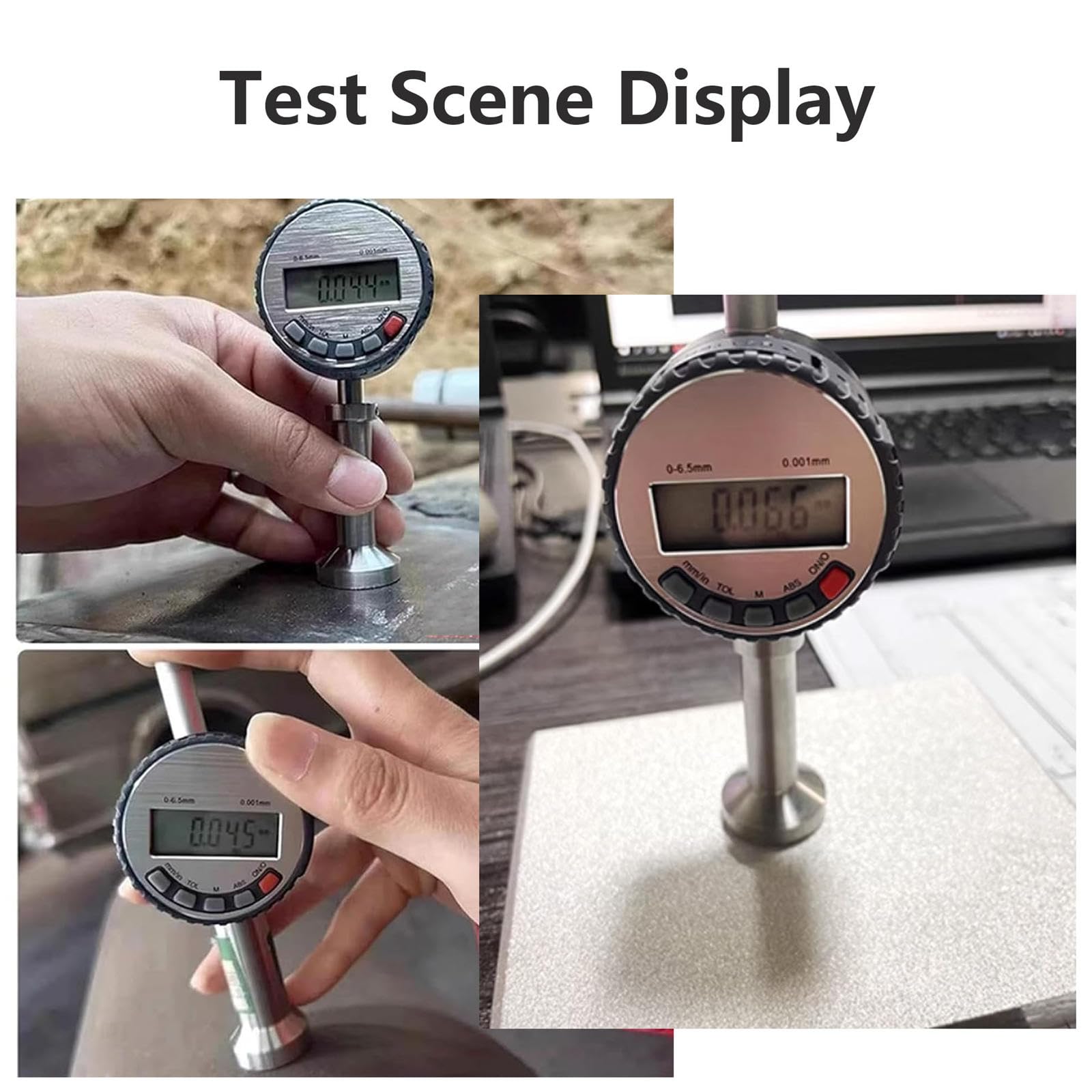 Misuratore di profilo di superficie, tester portatile di rugosità, gamma 0-6,5 mm, risoluzione 0,001 mm, per la misurazione di contorni e pozzi di superficie