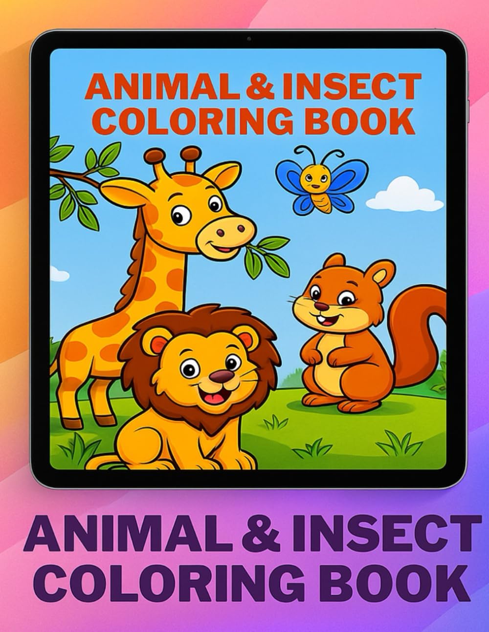Animal and Insect Coloring Book