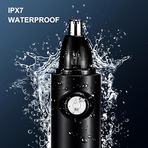Miniatura 4 de Recortadora de vello de nariz para hombres, recortadora profesional sin dolor de cejas, facial y nariz para hombres y mujeres, IPX7 impermeable,