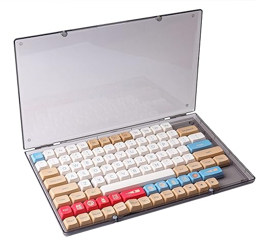 Hyekit Caja de almacenamiento para teclas, 1 funda de plástico ABS a prueba de polvo, con cierres magnéticos, caja de colección transparente para