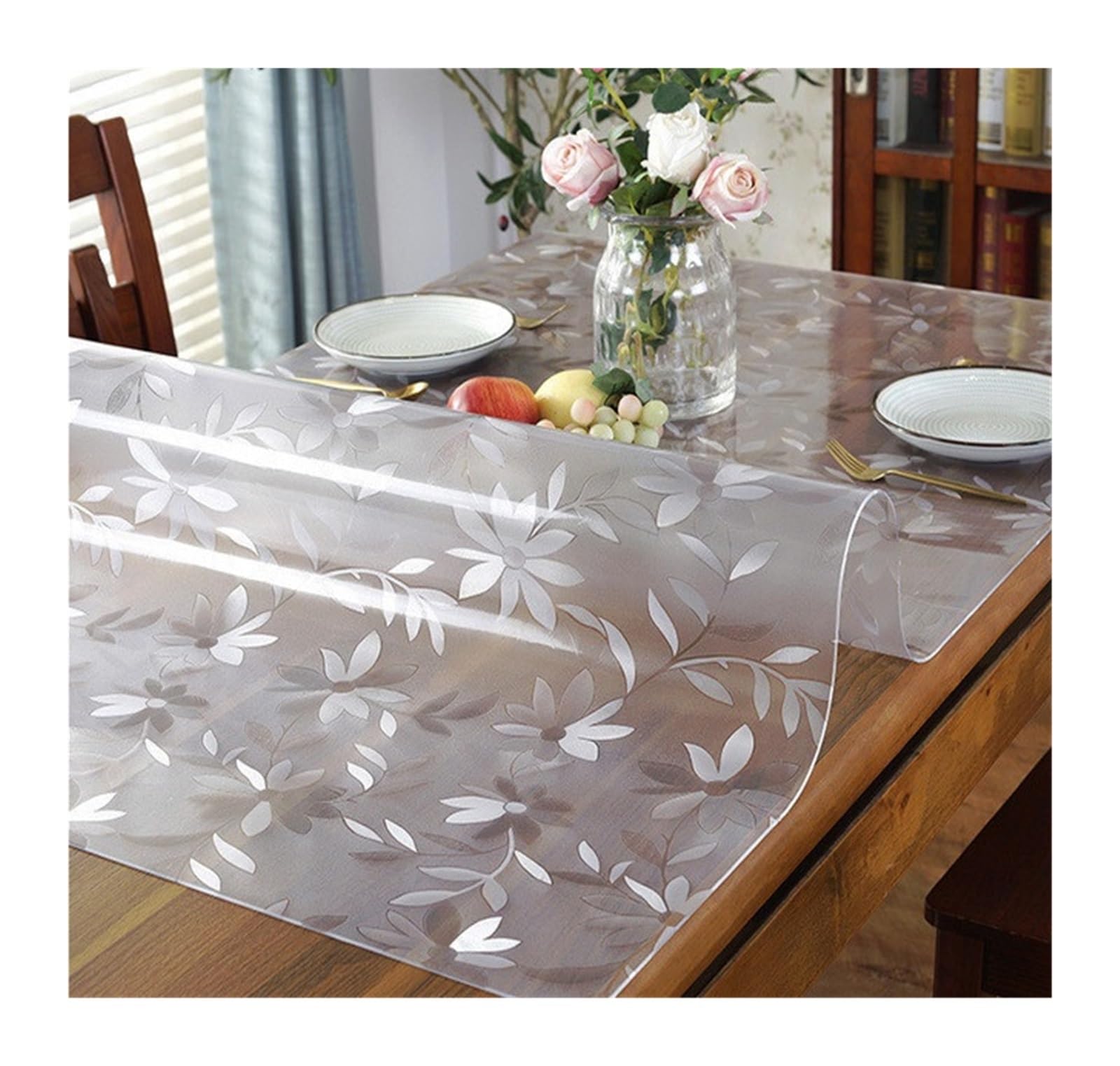 Nappe Transparente Imperméable en PVC Épais protégeant des Taches