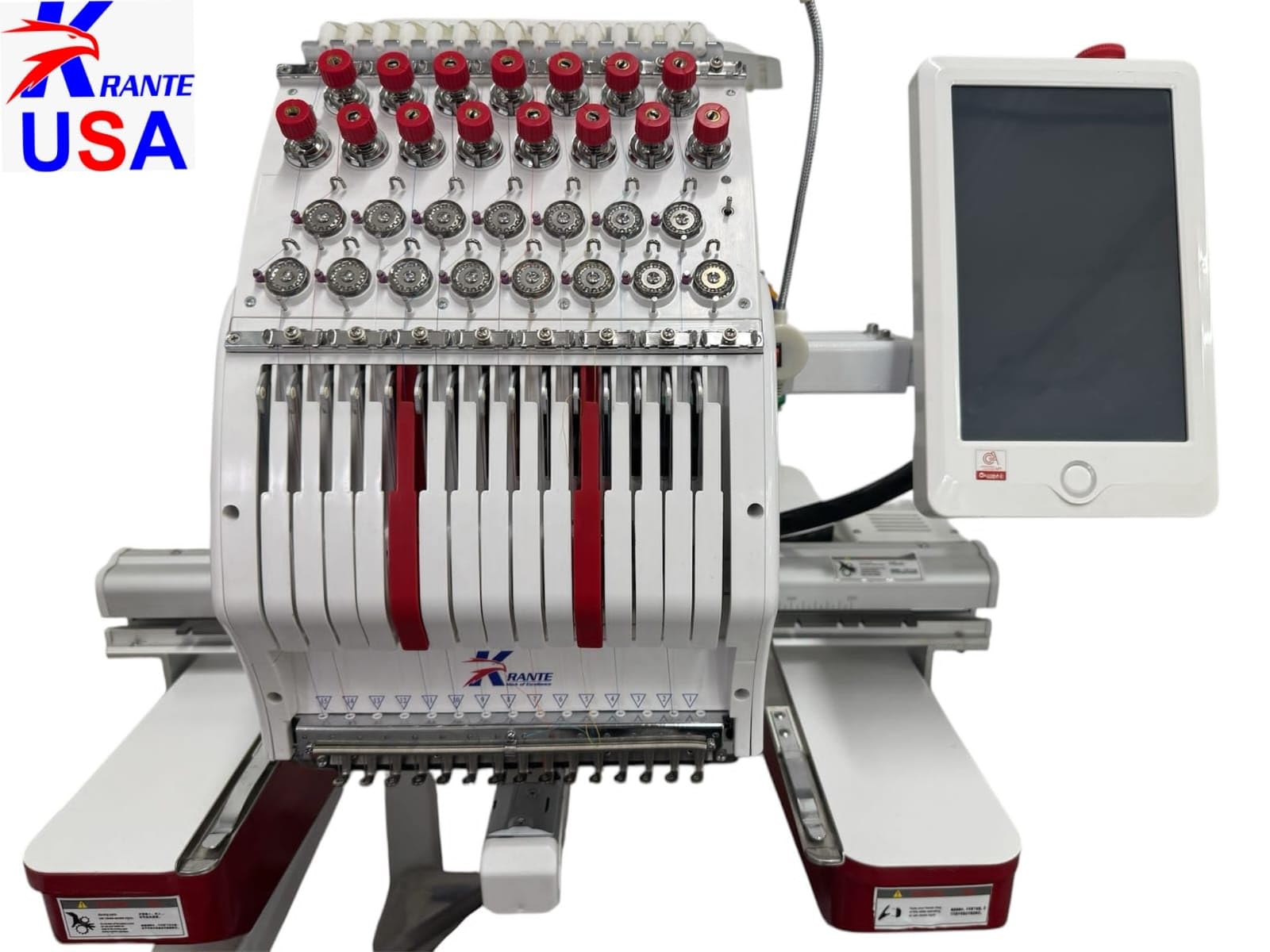 Krante USA Embroidery Machine, Commercial Embroidery Machine with 15 Needles,20x14