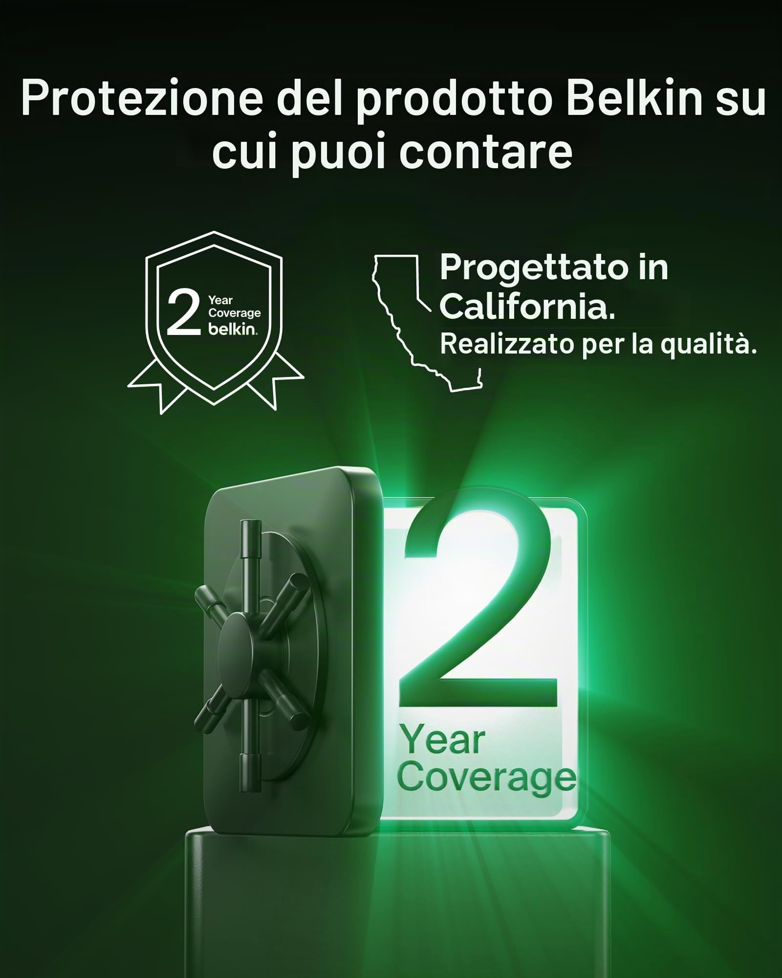 Belkin SoundForm™ Motion Auricolari true wireless con cancellazione del rumore, custodia di ricarica wireless, 2 microfoni per auricolare; cuffie Bluetooth di grado IPX5 per iPhone e Samsung - Bianco