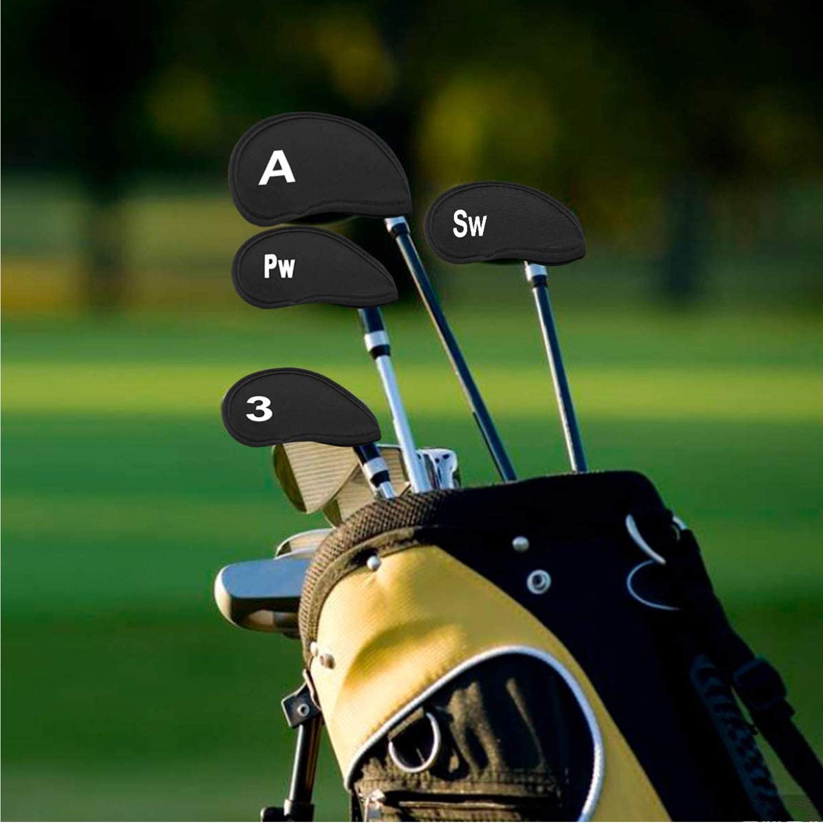 Fundas para Cabeza de Club de Golf – Fundas Protectoras de Hierro con Número Impreso – 2 Piezas
