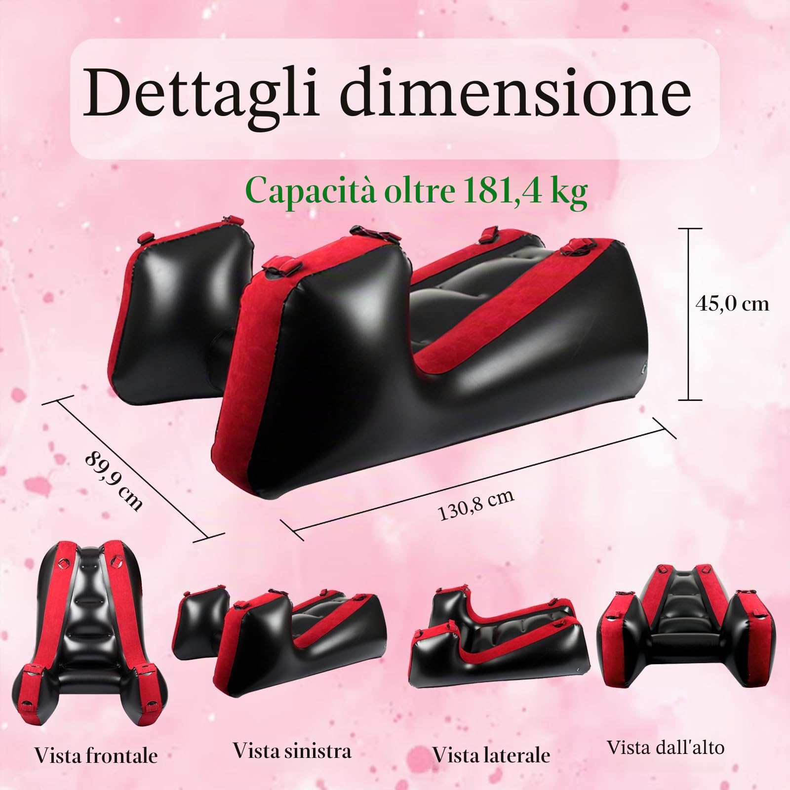 Sex Sofa Sex Furniture Pillow BDSM Sex Toys Cuscino gonfiabile per coppia Supporto posizione sessuale rampe multifunzionali