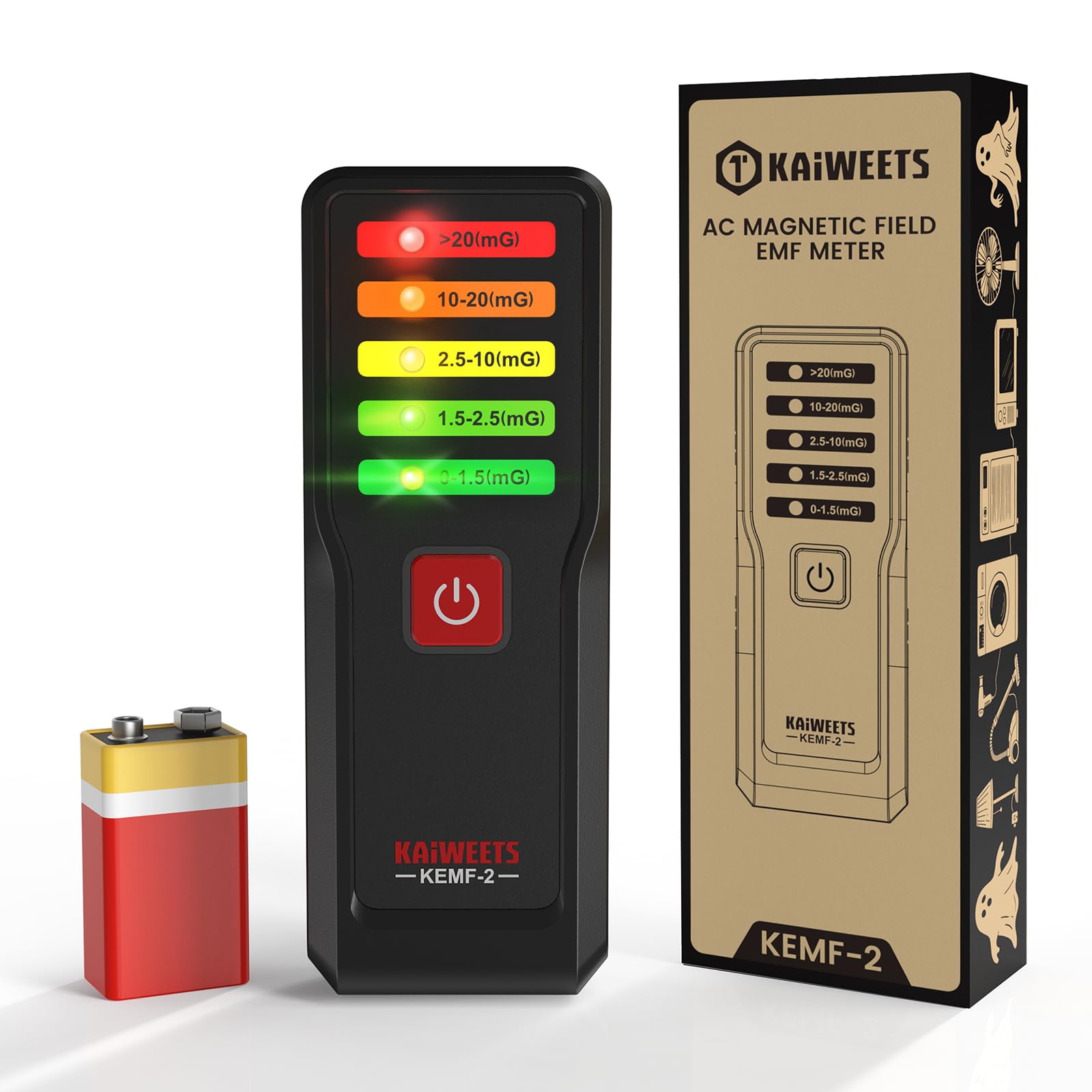KAIWEETS EMF Meter - Ghost Hunting Detector -1