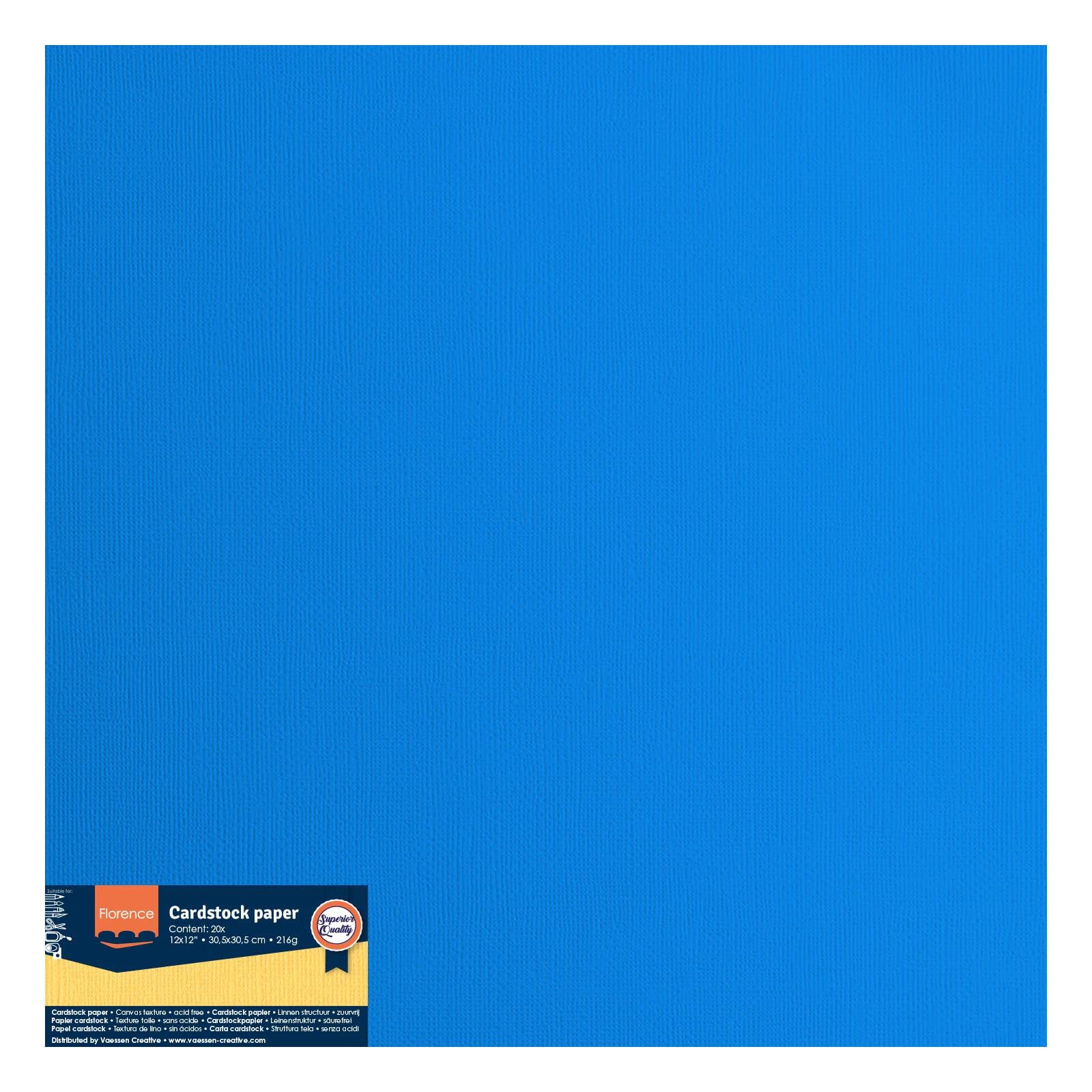 Cartoncino Per Album Vaessen Creative Florence - 60 Fogli 30,5x30,5 Cm, Multicolore - Foto 5