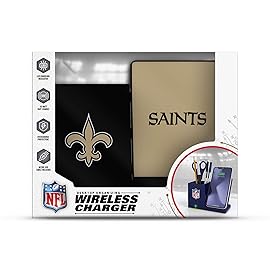 SOAR NFL Wireless Charger and Desktop Organizer, New Orleans Saints